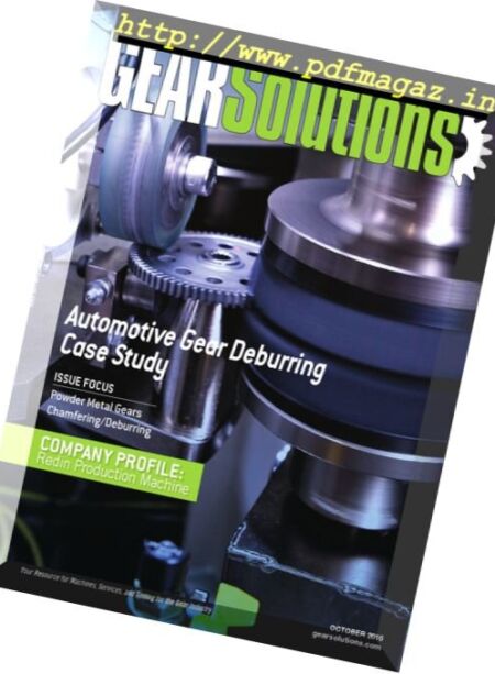 Gear Solutions – October 2016 Cover