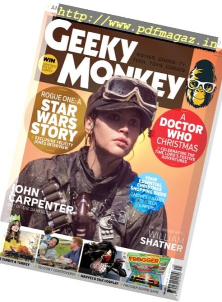 Geeky Monkey – December 2016 Cover
