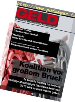 Geld Magazine – November 2016