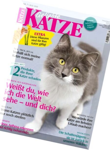 Geliebte Katze – Juli 2015 Cover