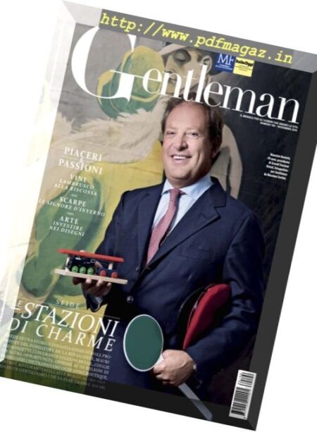 Gentleman Italia – Novembre 2016 Cover