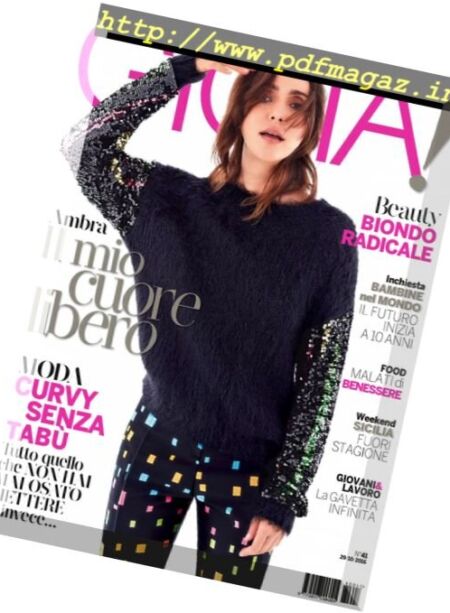 Gioia! – 29 Ottobre 2016 Cover