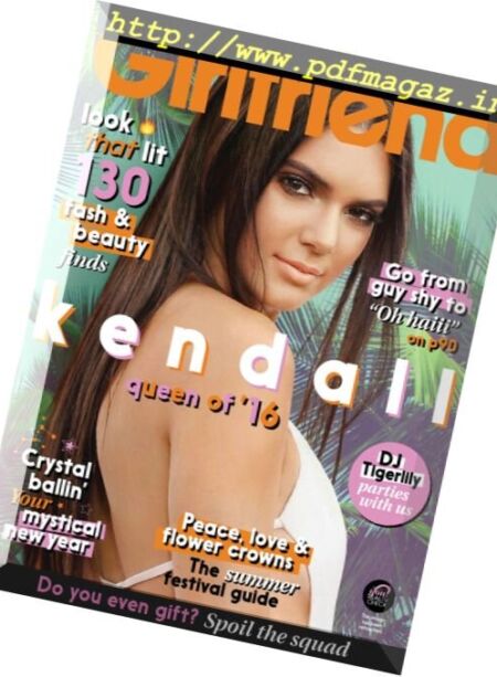 Girlfriend Australia – December 2016 Cover