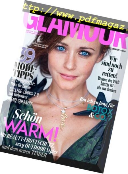 Glamour Germany – Dezember 2016 Cover