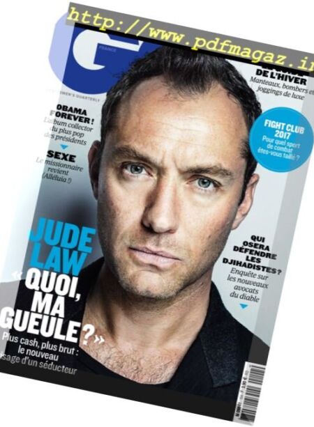 GQ France – Novembre 2016 Cover
