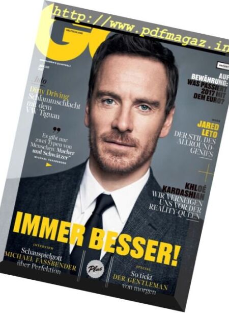 GQ Germany – Januar 2017 Cover