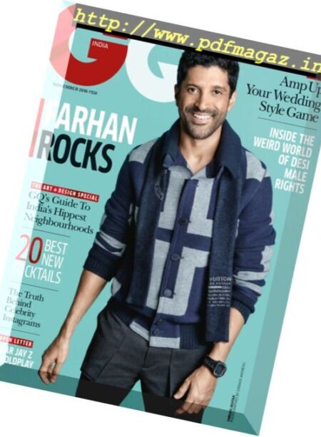 GQ India – November 2016 Cover