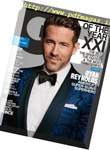 GQ USA – December 2016 Cover