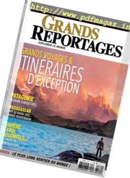 Grands Reportages – Novembre 2016