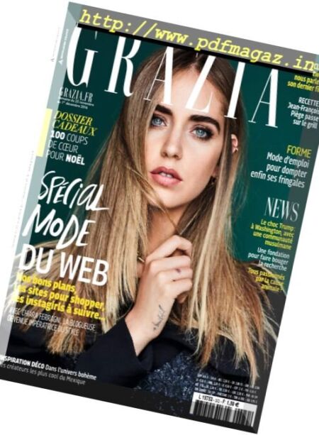 Grazia France – 25 Novembre au 1 Decembre 2016 Cover