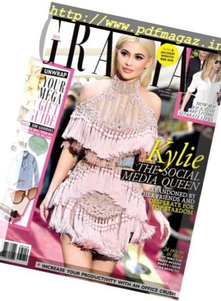 Grazia South Africa – 30 November 2016 Cover