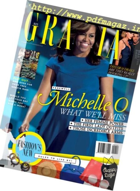 Grazia South Africa – 9 November 2016 Cover