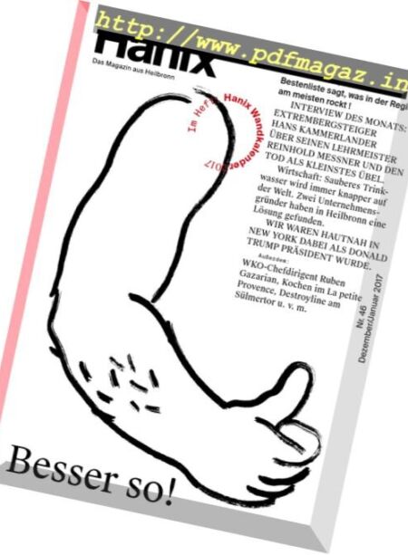 Hanix – Dezember 2016 – Januar 2017 Cover