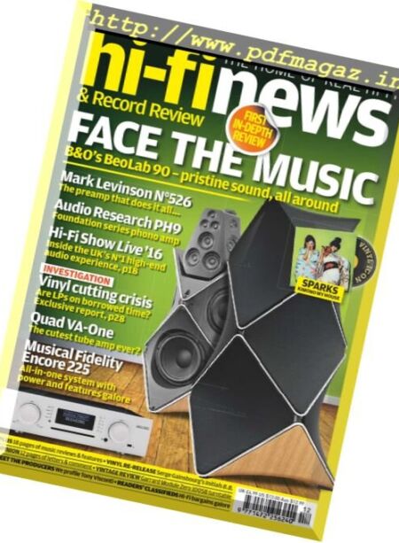 Hi-Fi News – December 2016 Cover