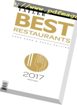 Hong Kong & Macau’s Edition – Best Restaurants 2017