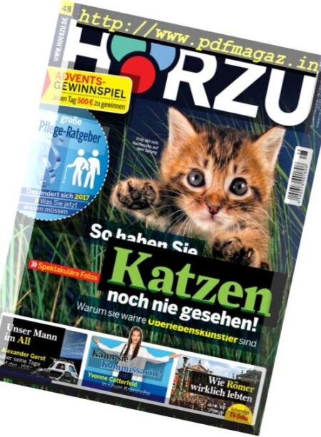 Horzu – 25 November 2016 Cover