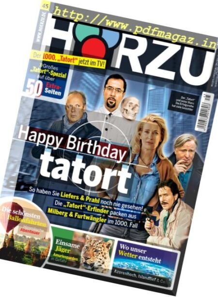 Horzu – 4 November 2016 Cover
