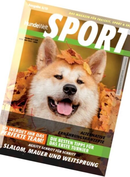 HundeWelt Sport – Nr.5, 2015 Cover