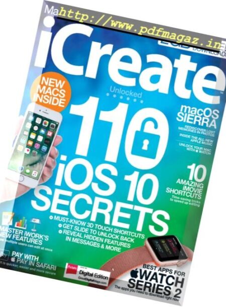 iCreate – Issue 166, 2016 Cover
