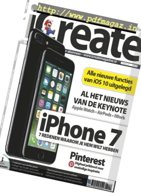 iCreate Netherlands – Uitgave 81 2016 Cover