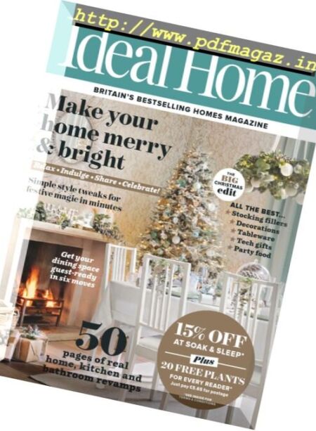 Ideal Home UK – Janaury 2017 Cover