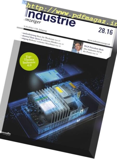 Industrie Anzeiger – Nr.28, 2016 Cover