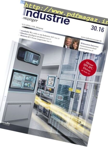 Industrie Anzeiger – Nr.30, 2016 Cover