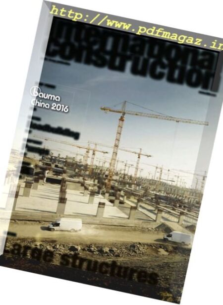 International Construction – November 2016 Cover