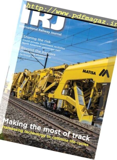International Railway Journal – August 2016 Cover