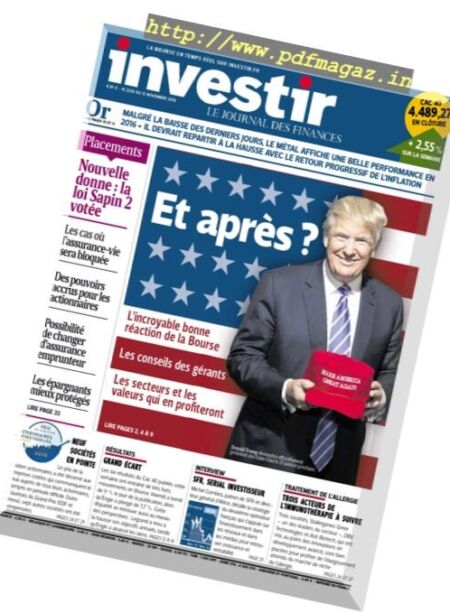 investir – 12 Novembre 2016 Cover
