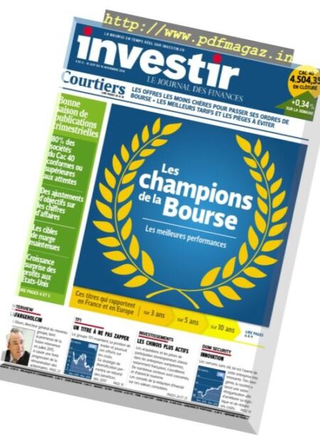 investir – 19 Novembre 2016 Cover