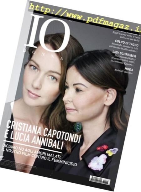 Io Donna del Corriere della Sera – 12 Novembre 2016 Cover