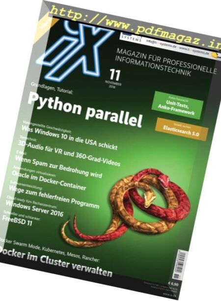 iX Magazin – November 2016 Cover