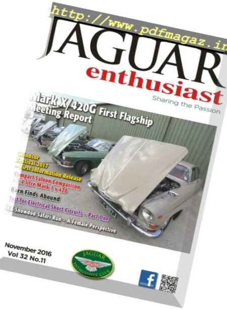 Jaguar Enthusiast – November 2016 Cover