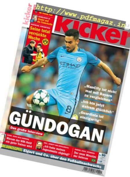 Kicker – 7 November 2016 Cover
