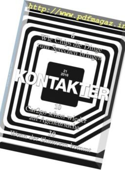Kontakter – Nr.21, 2016