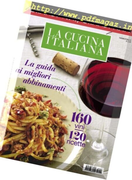 La Cucina Italiana – Gli Speciali Grandi Vini, Grandi Piatti 2016 Cover