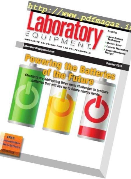 Lab Equipment – October 2016 Cover