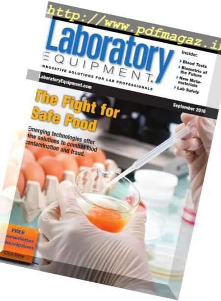 Lab Equipment – September 2016 Cover