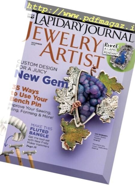 Lapidary Journal Jewelry Artist – November 2016 Cover