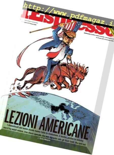L’Espresso – 13 Novembre 2016 Cover