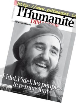 L’Humanite Dimanche – 1 au 14 Decembre 2016