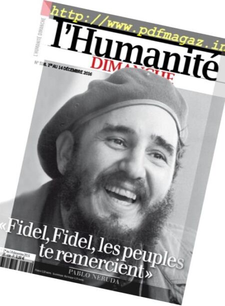 L’Humanite Dimanche – 1 au 14 Decembre 2016 Cover