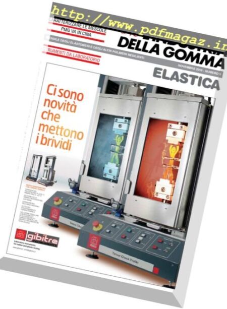 L’industria della Gomma – Novembre 2016 Cover