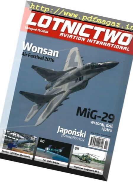 Lotnictwo Aviation International – Listopad 2016 Cover