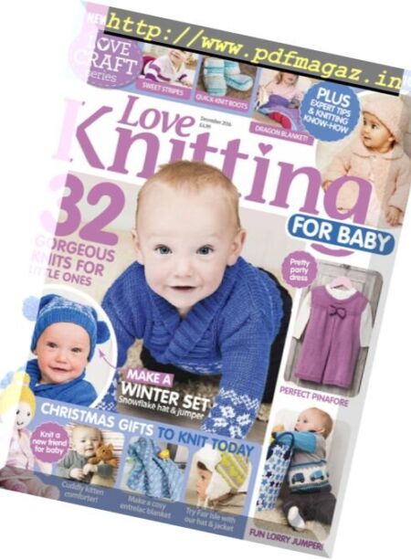 Love Knitting for Baby – December 2016 Cover