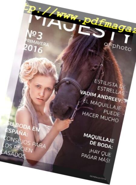 Majesty of Photo – Primavera 2016 Cover