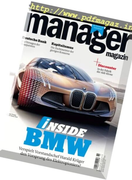 Manager Magazin – November 2016 Cover