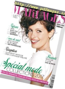 Mariages – Decembre 2016-Fevrier 2017