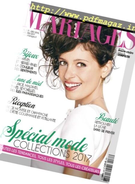 Mariages – Decembre 2016-Fevrier 2017 Cover